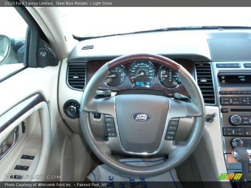 Steel Blue Metallic / Light Stone 2010 Ford Taurus Limited