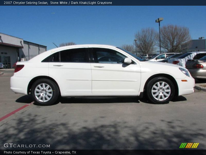 Stone White / Dark Khaki/Light Graystone 2007 Chrysler Sebring Sedan