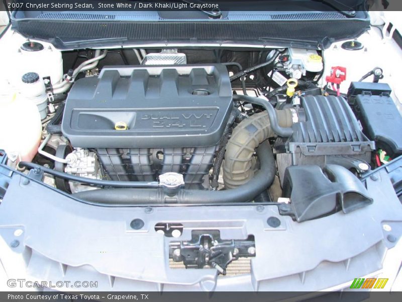 Stone White / Dark Khaki/Light Graystone 2007 Chrysler Sebring Sedan