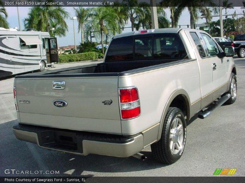 Smokestone Metallic / Tan 2006 Ford F150 Lariat SuperCab