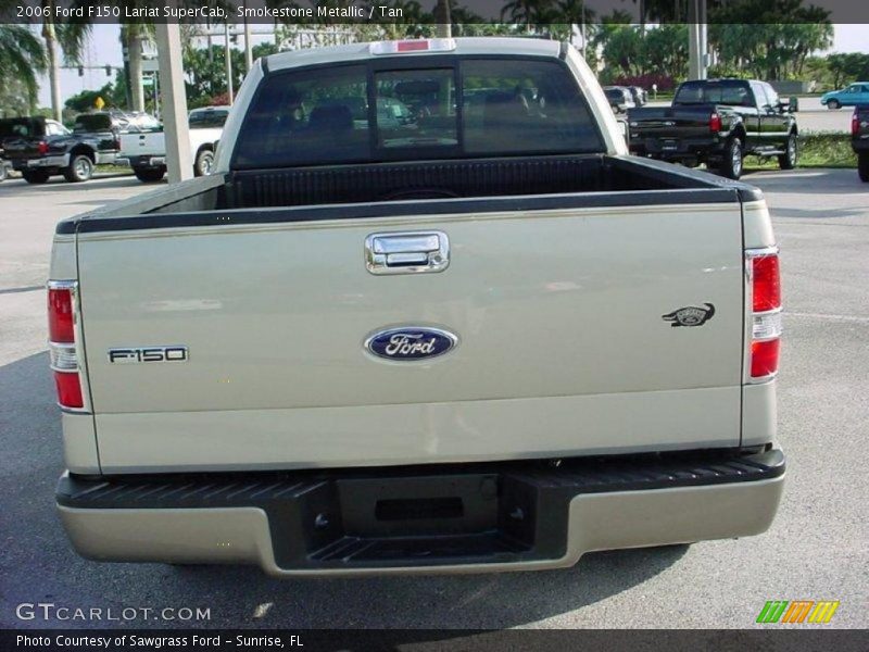 Smokestone Metallic / Tan 2006 Ford F150 Lariat SuperCab