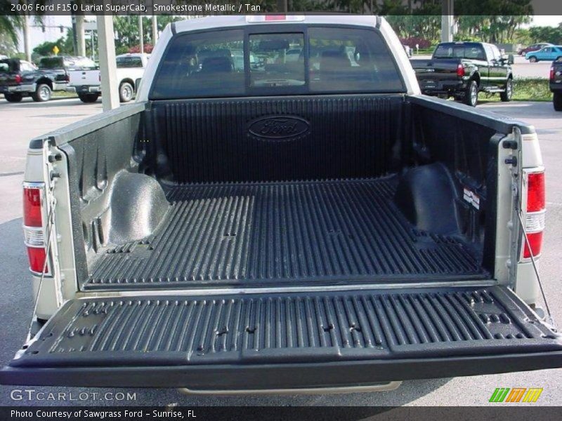 Smokestone Metallic / Tan 2006 Ford F150 Lariat SuperCab