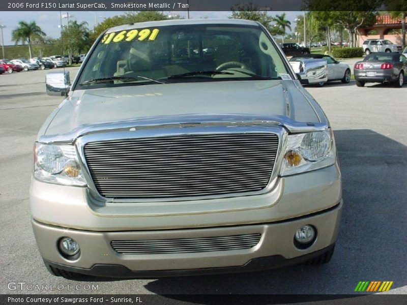 Smokestone Metallic / Tan 2006 Ford F150 Lariat SuperCab