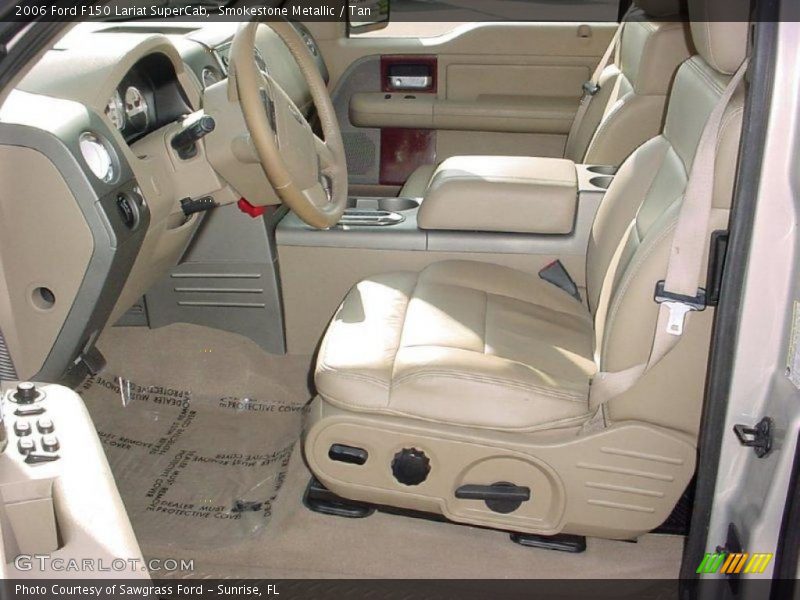 Smokestone Metallic / Tan 2006 Ford F150 Lariat SuperCab