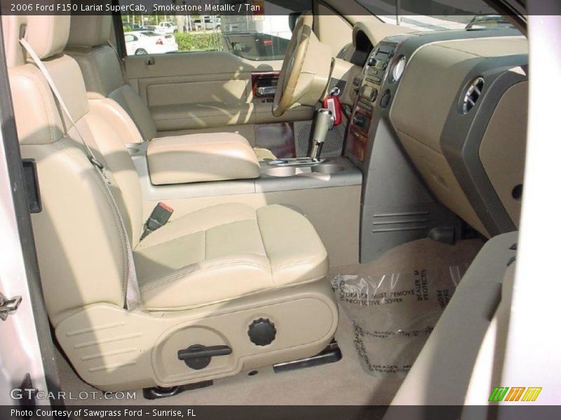 Smokestone Metallic / Tan 2006 Ford F150 Lariat SuperCab