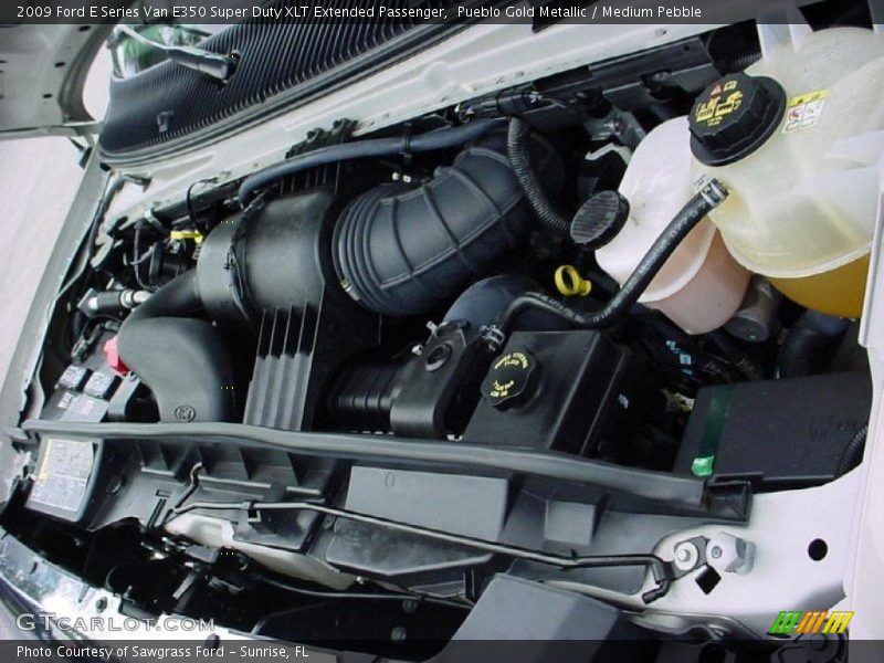 Pueblo Gold Metallic / Medium Pebble 2009 Ford E Series Van E350 Super Duty XLT Extended Passenger