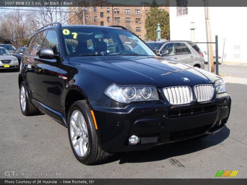 Jet Black / Black 2007 BMW X3 3.0si