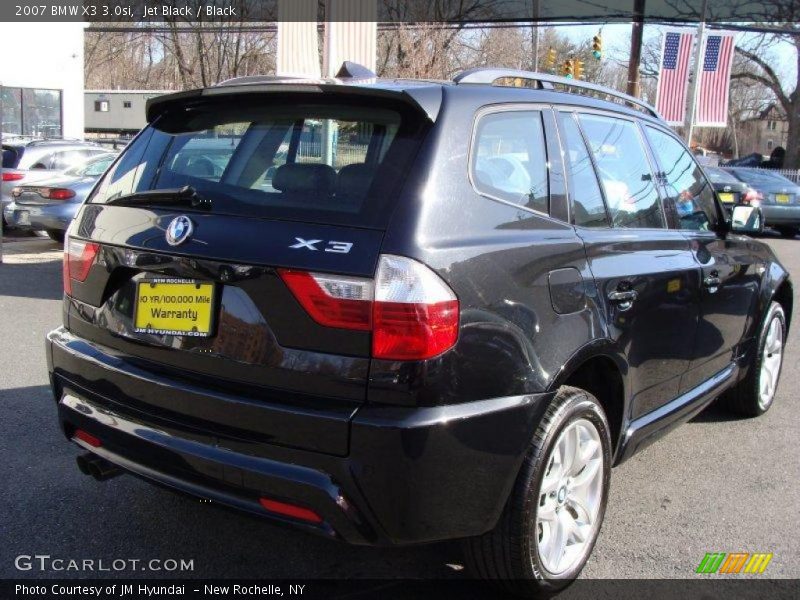 Jet Black / Black 2007 BMW X3 3.0si