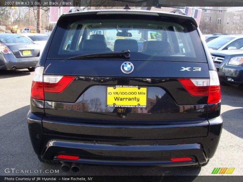 Jet Black / Black 2007 BMW X3 3.0si