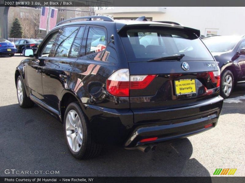 Jet Black / Black 2007 BMW X3 3.0si