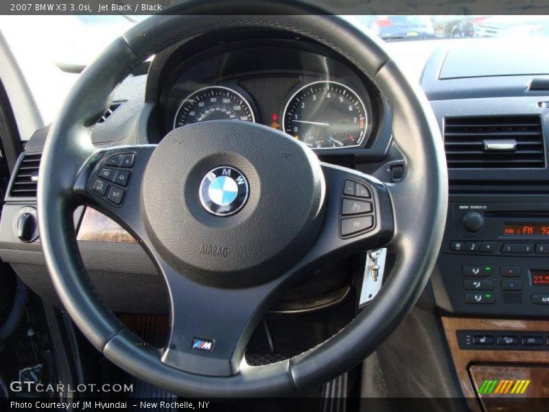 Jet Black / Black 2007 BMW X3 3.0si