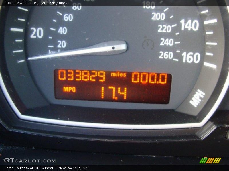 Jet Black / Black 2007 BMW X3 3.0si