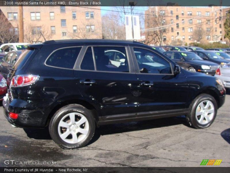 Ebony Black / Black 2008 Hyundai Santa Fe Limited 4WD