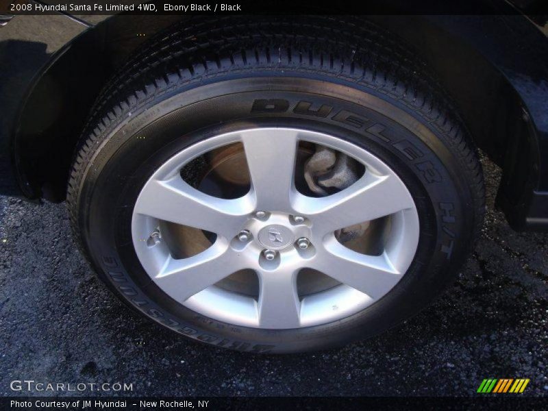 Ebony Black / Black 2008 Hyundai Santa Fe Limited 4WD