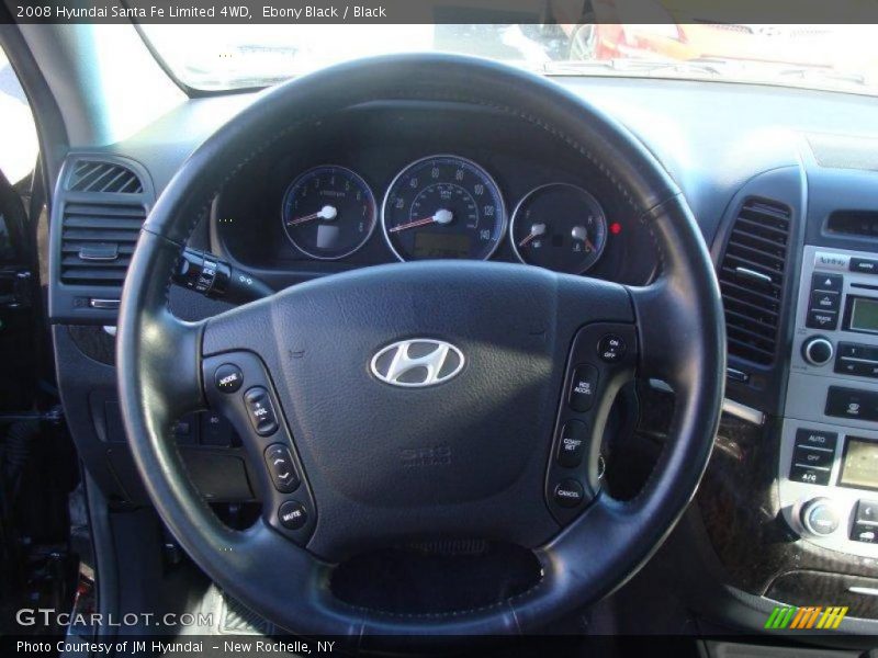 Ebony Black / Black 2008 Hyundai Santa Fe Limited 4WD