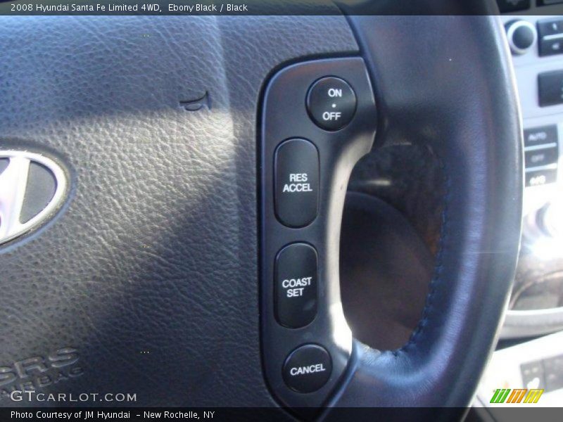 Ebony Black / Black 2008 Hyundai Santa Fe Limited 4WD