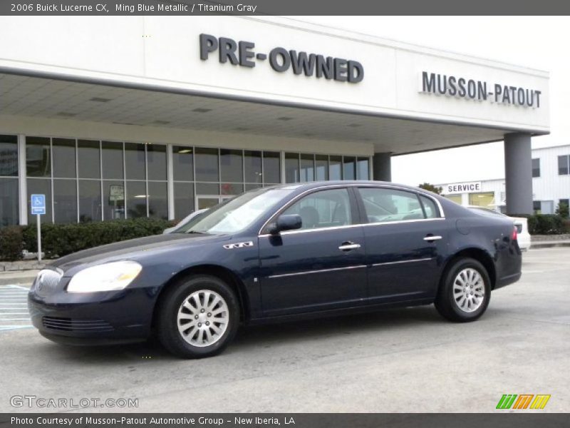 Ming Blue Metallic / Titanium Gray 2006 Buick Lucerne CX