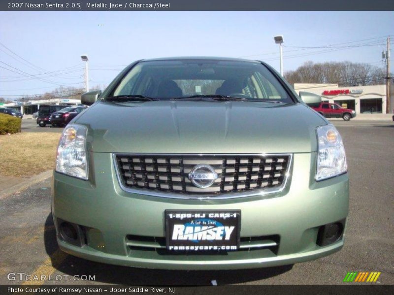 Metallic Jade / Charcoal/Steel 2007 Nissan Sentra 2.0 S