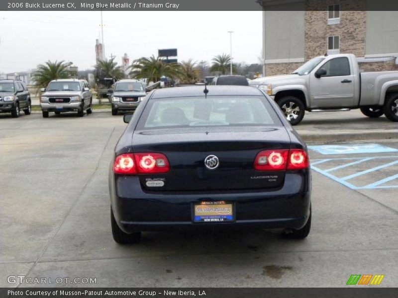 Ming Blue Metallic / Titanium Gray 2006 Buick Lucerne CX