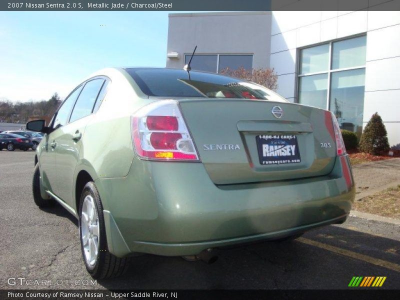 Metallic Jade / Charcoal/Steel 2007 Nissan Sentra 2.0 S