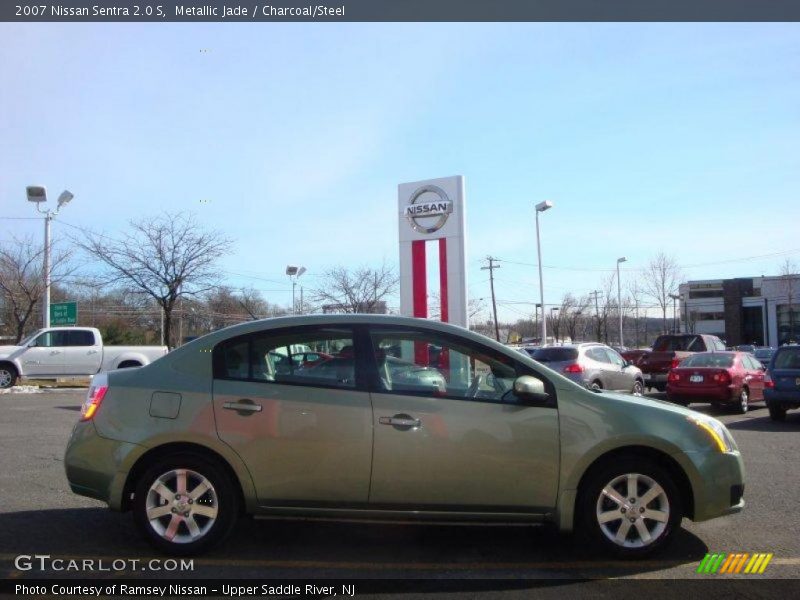 Metallic Jade / Charcoal/Steel 2007 Nissan Sentra 2.0 S