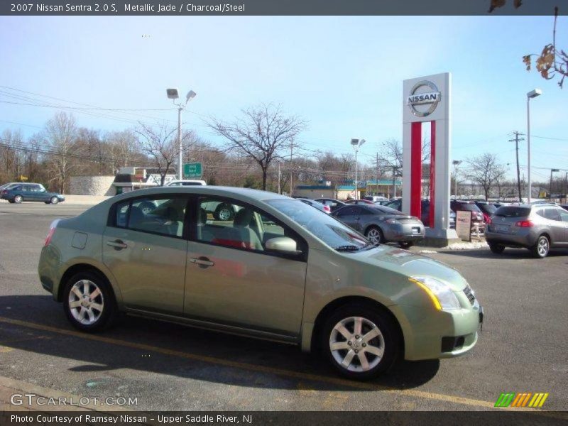 Metallic Jade / Charcoal/Steel 2007 Nissan Sentra 2.0 S