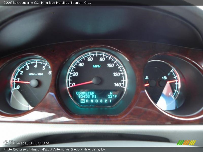 Ming Blue Metallic / Titanium Gray 2006 Buick Lucerne CX