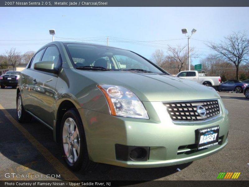 Metallic Jade / Charcoal/Steel 2007 Nissan Sentra 2.0 S