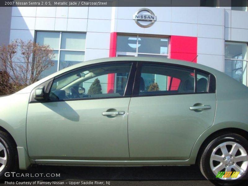 Metallic Jade / Charcoal/Steel 2007 Nissan Sentra 2.0 S