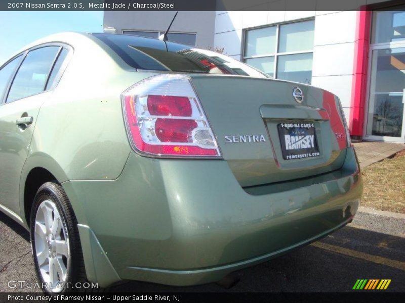 Metallic Jade / Charcoal/Steel 2007 Nissan Sentra 2.0 S