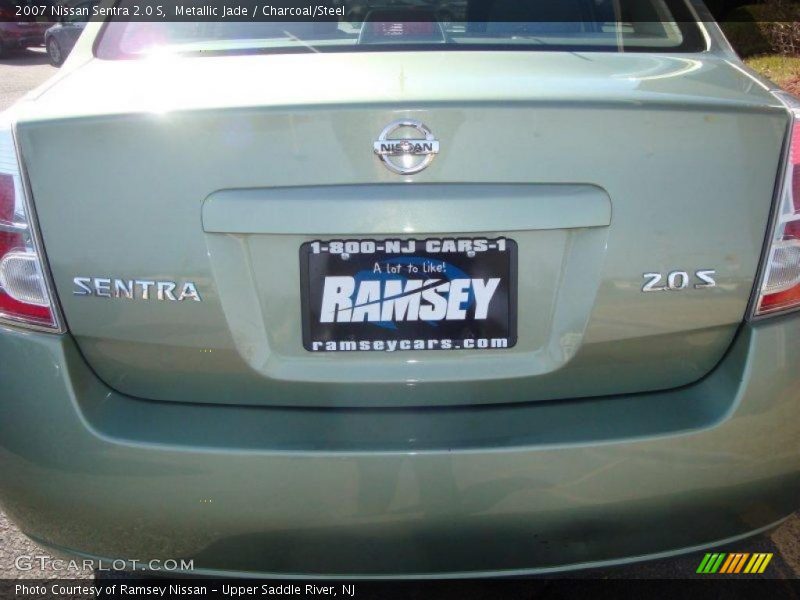 Metallic Jade / Charcoal/Steel 2007 Nissan Sentra 2.0 S