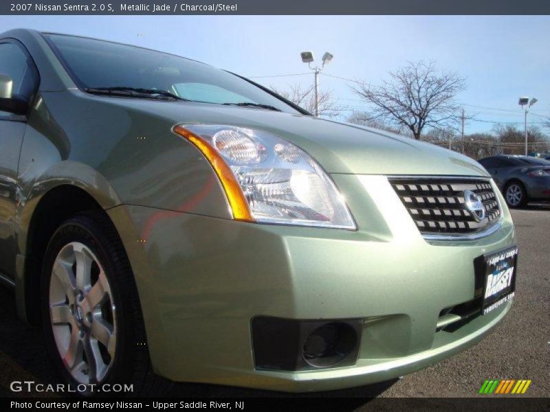 Metallic Jade / Charcoal/Steel 2007 Nissan Sentra 2.0 S