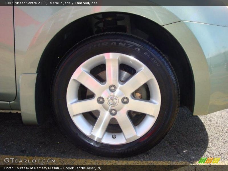 Metallic Jade / Charcoal/Steel 2007 Nissan Sentra 2.0 S