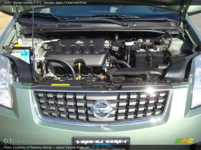 Metallic Jade / Charcoal/Steel 2007 Nissan Sentra 2.0 S