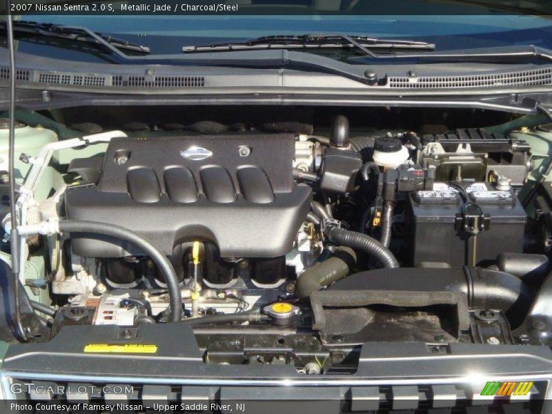 Metallic Jade / Charcoal/Steel 2007 Nissan Sentra 2.0 S