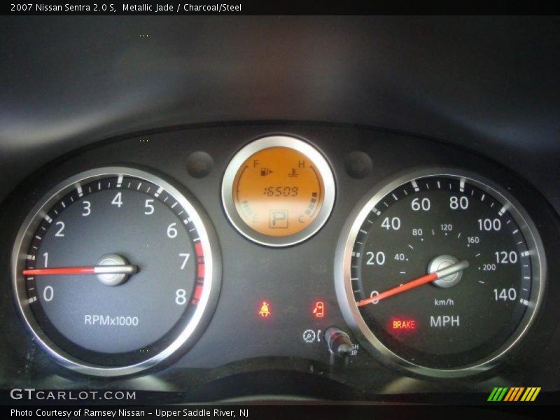 Metallic Jade / Charcoal/Steel 2007 Nissan Sentra 2.0 S