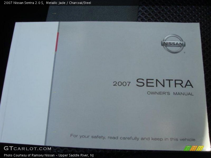 Metallic Jade / Charcoal/Steel 2007 Nissan Sentra 2.0 S