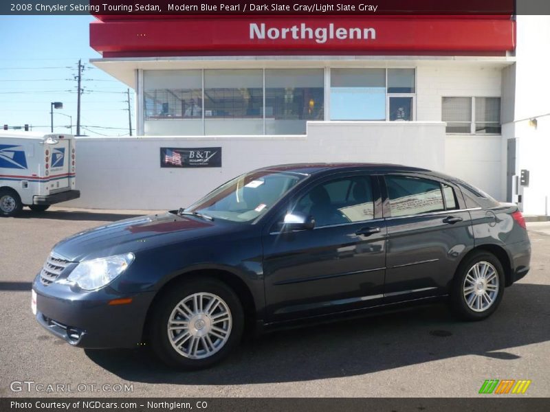 Modern Blue Pearl / Dark Slate Gray/Light Slate Gray 2008 Chrysler Sebring Touring Sedan