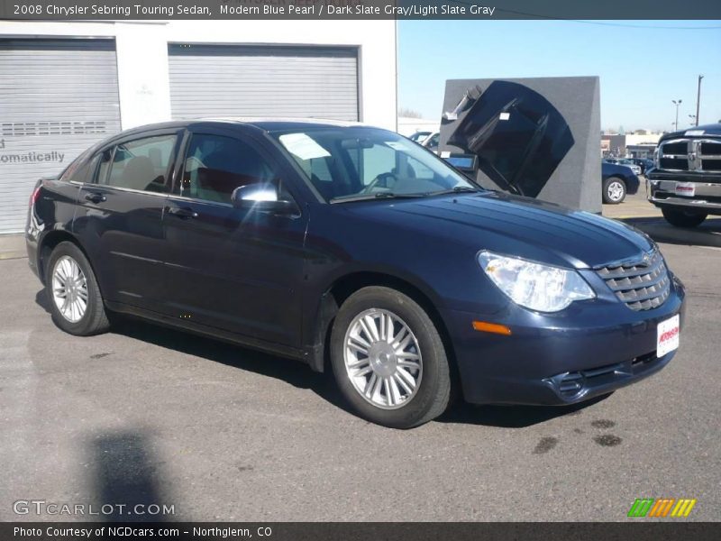 Modern Blue Pearl / Dark Slate Gray/Light Slate Gray 2008 Chrysler Sebring Touring Sedan