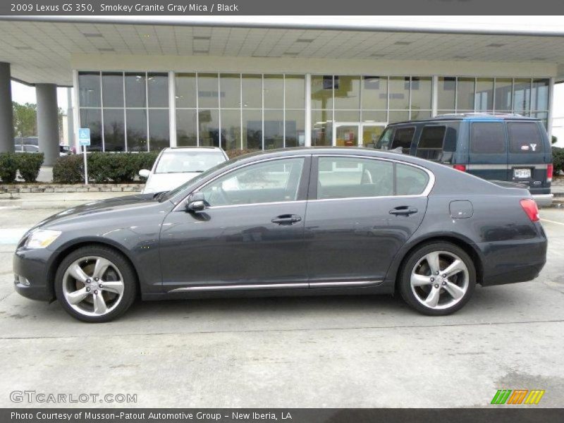 Smokey Granite Gray Mica / Black 2009 Lexus GS 350