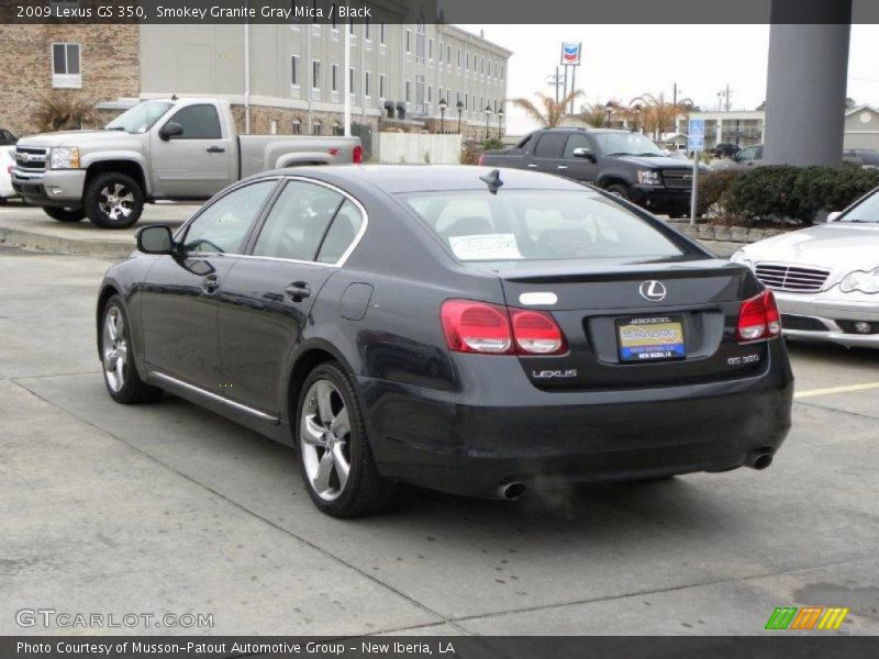 Smokey Granite Gray Mica / Black 2009 Lexus GS 350