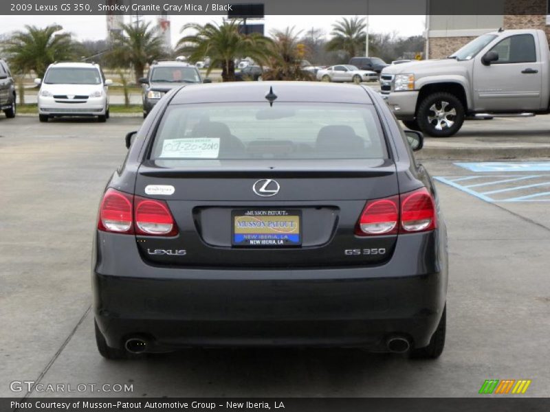 Smokey Granite Gray Mica / Black 2009 Lexus GS 350