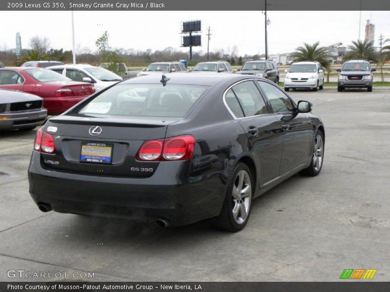 Smokey Granite Gray Mica / Black 2009 Lexus GS 350