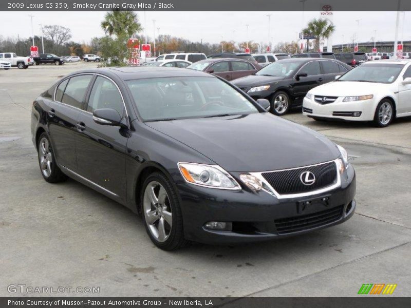 Smokey Granite Gray Mica / Black 2009 Lexus GS 350