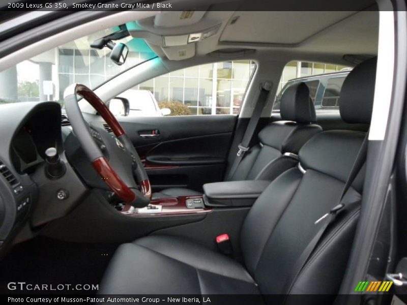 Smokey Granite Gray Mica / Black 2009 Lexus GS 350