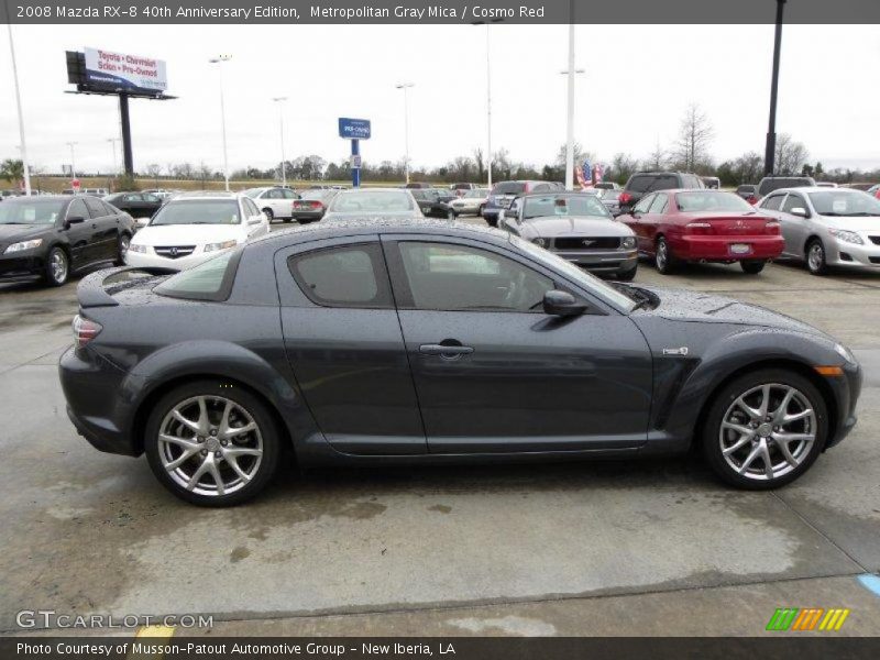 Metropolitan Gray Mica / Cosmo Red 2008 Mazda RX-8 40th Anniversary Edition