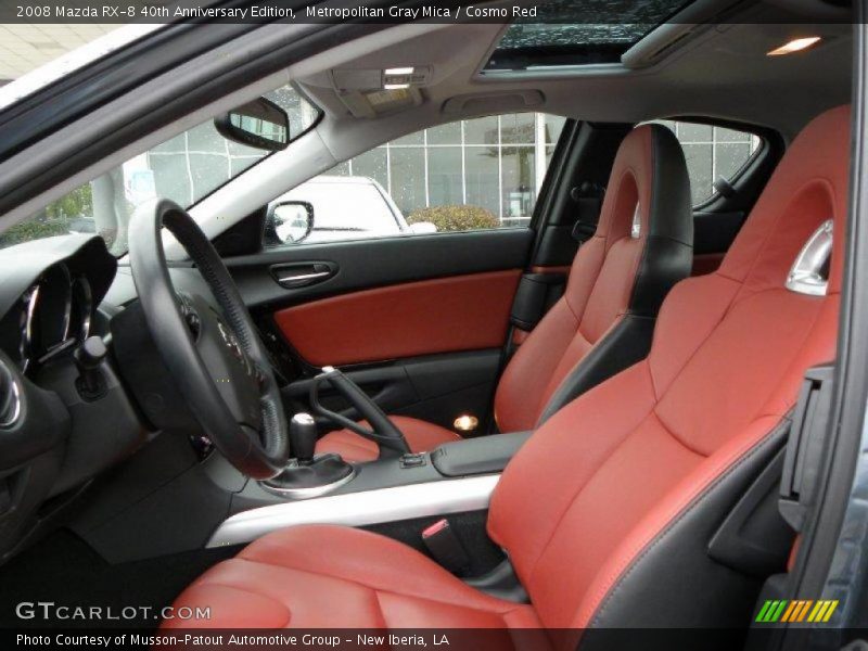 Metropolitan Gray Mica / Cosmo Red 2008 Mazda RX-8 40th Anniversary Edition