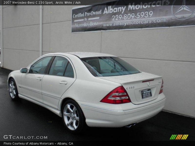 Arctic White / Ash 2007 Mercedes-Benz C 230 Sport