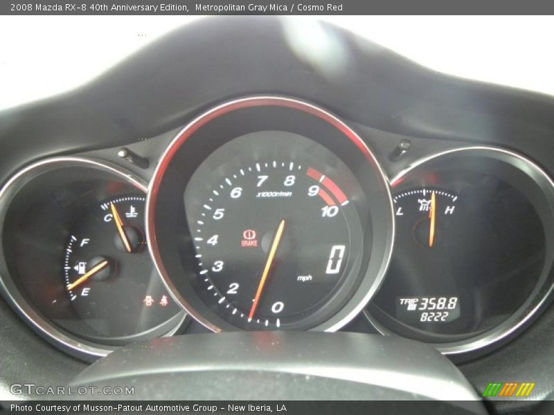 Metropolitan Gray Mica / Cosmo Red 2008 Mazda RX-8 40th Anniversary Edition