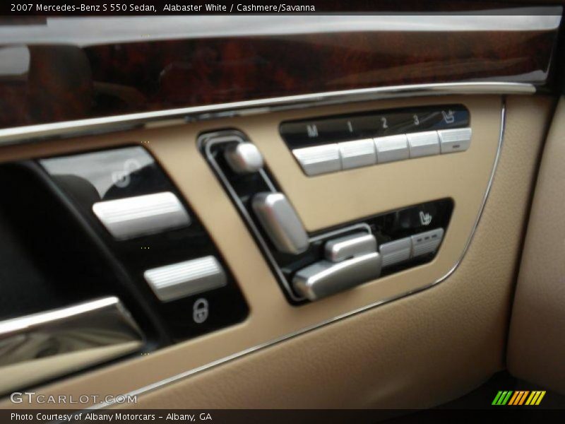 Alabaster White / Cashmere/Savanna 2007 Mercedes-Benz S 550 Sedan